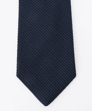 J.PRESS MEN 【KUSKA×J.PRESS ALL HANDMADE GRENADINE COLLECTION】ダークネイビー無地 ネクタイ ネイビー系