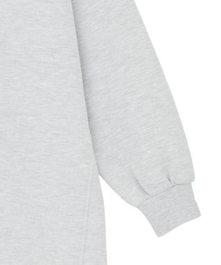 Green Parks ポロ衿ハーフＺＩＰカットワンピース Gray Mixture