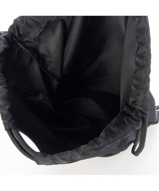 UNBILLION ペルケ perche / ナイロン×牛革ドローコード2wayナップサック ブラック