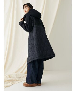 CRAFT STANDARD BOUTIQUE キルティング切替フードコート Black