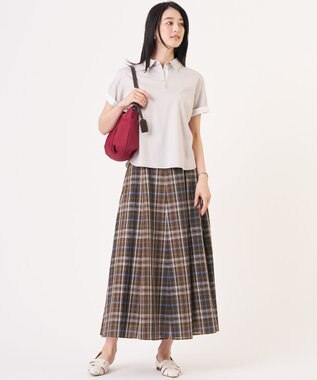 J.PRESS LADIES 【一枚で着映え・シーンレスに活躍】ポロ カットソー グレージュ系