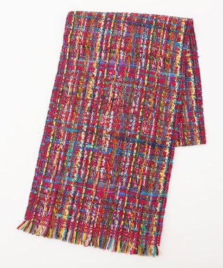 TOCCA 【フランス製】TWEED STOLE ストール レッド系