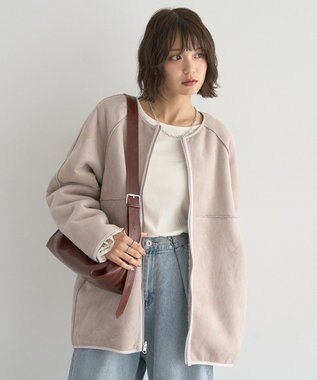 earth music&ecology 【吸湿発熱】あったかフェミニンインナー（袖レース） Off White