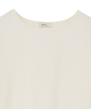 earth music&ecology 【吸湿発熱】あったかフェミニンインナー（袖レース） Off White