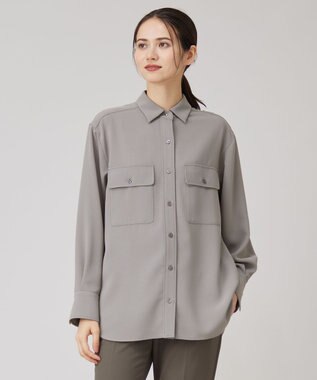 【洗える】ハイツイストシャツ ブラウス