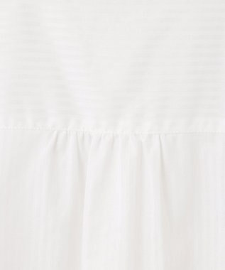 J.PRESS LADIES S 【洗える】ボイルEASYCARE バンドカラー ブラウス ホワイト系