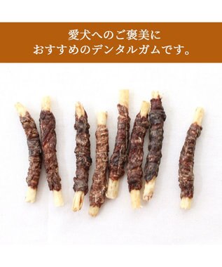 PET PARADISE 鹿肉巻き 牛皮ガム 8本 国産 -