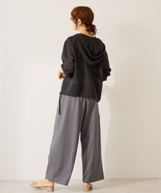 AMERICAN HOLIC シアーフーディーシャツ Black