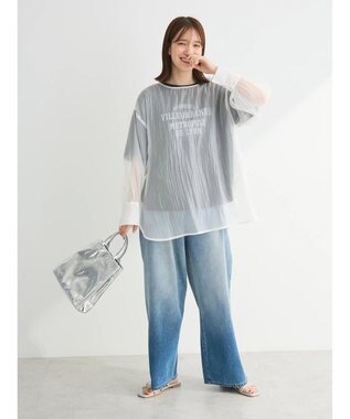 Green Parks ・ＥＬＥＮＣＡＲＥ　ＤＵＥ　２ｗａｙシアーブラウス Off White