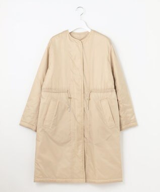 自由区 【洗える/リバーシブル】ブライトキルト リバーシブルコート ベージュ系