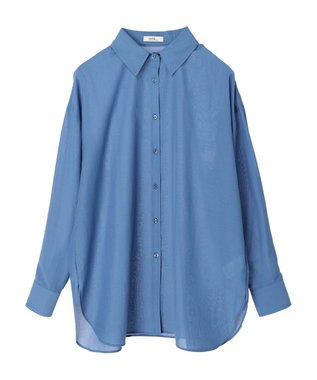 earth music&ecology シアーボーイズライクシャツ Off White