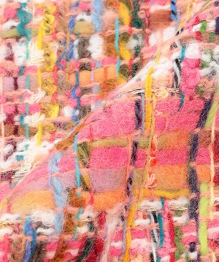 TOCCA 【フランス製】TWEED STOLE ストール ピンク系