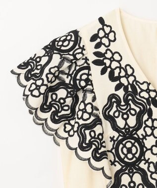 バイカラー刺繍コットンワンピース / GRACE CONTINENTAL