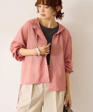 AMERICAN HOLIC シアーフーディーシャツ Pink