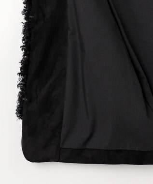 自由区 L 【SHIHOさん着用】カルガンラムエコファー ジレ ブラック