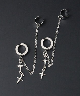 WEGO Ｍカフデザインイヤリング 柄1