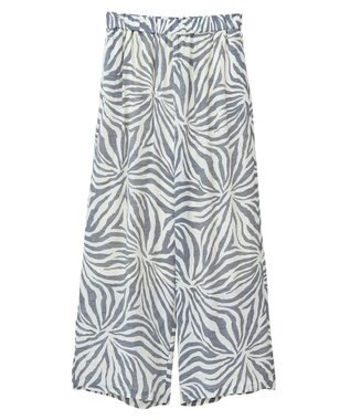 AMERICAN HOLIC ボーホー柄プリントワイドパンツ Black