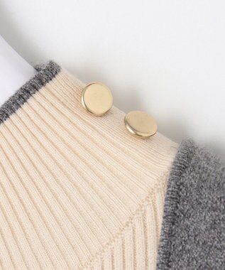 ANY SIS 【大人百花掲載 ヨンアさん着用】2SET ニットジャンスカ セット ライトグレー×アイボリー