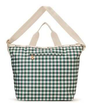 LeSportsac DELUXE EASY CARRY TOTE/フォレストギンガム フォレストギンガム