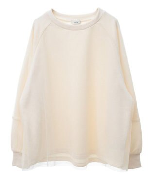 earth music&ecology シアーレイヤードプルオーバー Ivory