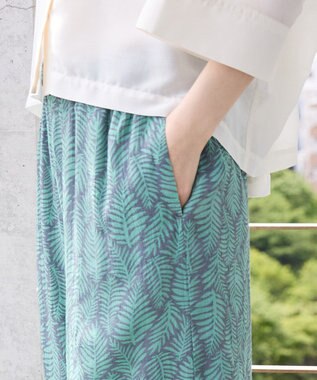 AMERICAN HOLIC ボーホー柄プリントワイドパンツ Black