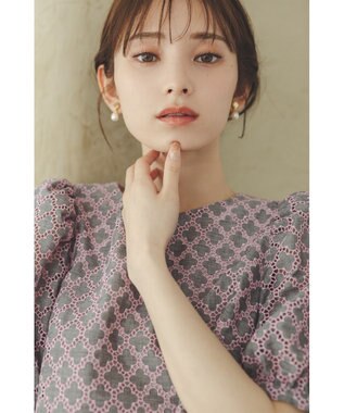 TOCCA 【消臭】CODE MESSAGE ブラウス グレー系7