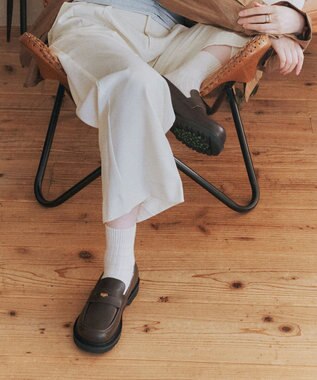 Bridget Birkin 【PARADIS COULEUR】オブリークトウペニーローファー ダークブラウン