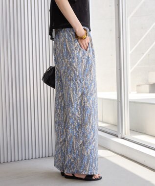 AMERICAN HOLIC ボーホー柄プリントワイドパンツ Black