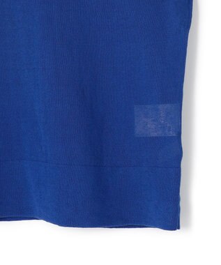 UNFILO L フロスティコットン クロップド プルオーバー ブルー