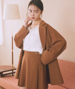 earth music&ecology 【セットアップ可】BIGジャケット Light Brown