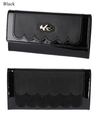 tsumori chisato CARRY スカラップコンビ 長財布 かぶせタイプ