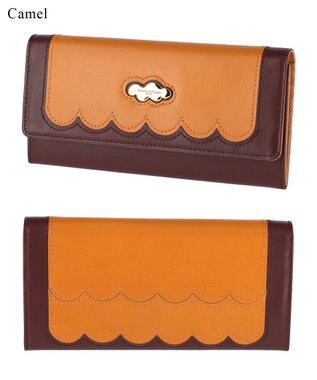 tsumori chisato CARRY スカラップコンビ 長財布 かぶせタイプ