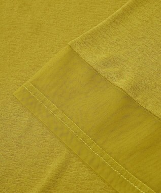 Green Parks 袖チュールドッキングシアー５分袖プルオーバー Green