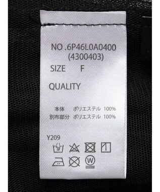 Green Parks ・ＳＵＧＡＲ　ＳＰＯＯＮ　チュールティアードブラウス Black