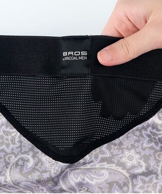 WACOAL MEN ボクサーパンツ 吸汗速乾(身生地部) ムレ軽減設計(フロント・バック) 前開き 下着 メンズ GT3061 /ブロス バイ ワコールメン グレー