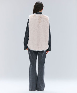 BEIGE， 【Precious 11月号掲載】ELSA / フェイクファージレ Ecru