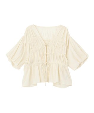 AMERICAN HOLIC フロントリボンブラウス Ivory