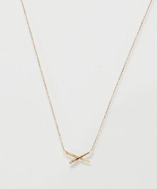 Phoebe 【K10】プレシャスクロスダイヤモンドネックレス/全長:40cm ゴールド