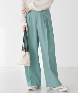 AMERICAN HOLIC タックワイドパンツ Green