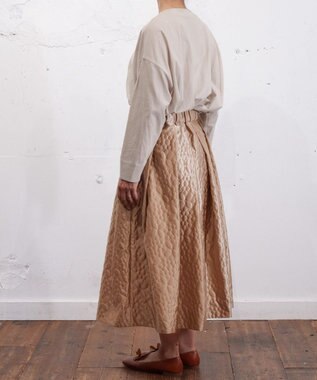 muuc 【土の凹凸を表現したナイロン素材】テレイン スカート ベージュ