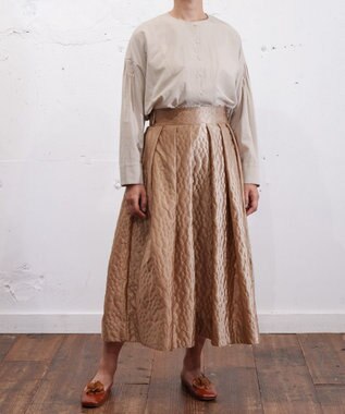 muuc 【土の凹凸を表現したナイロン素材】テレイン スカート ベージュ