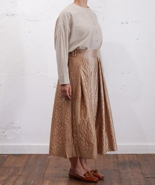 muuc 【土の凹凸を表現したナイロン素材】テレイン スカート ベージュ