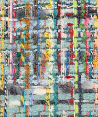 TOCCA 【フランス製】TWEED STOLE ストール スカイブルー系