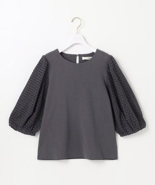 ANY SIS S レースコンビ カットソー スレート