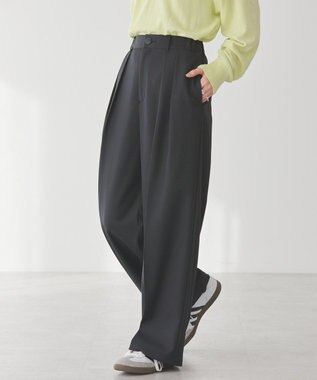 AMERICAN HOLIC タックワイドパンツ Black