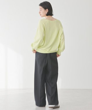 AMERICAN HOLIC タックワイドパンツ Black