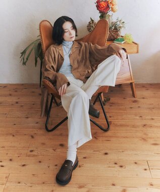 Bridget Birkin 【PARADIS COULEUR】オブリークトウペニーローファー ダークブラウン