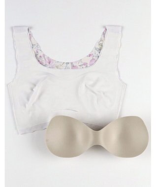 WACOAL 【GOCOCi ゴコチ】 ノンワイヤーブラ ハーフトップ まるでつけていないような着ごこち フラット仕上げ ホックなし CGG535 /ワコール ワイン