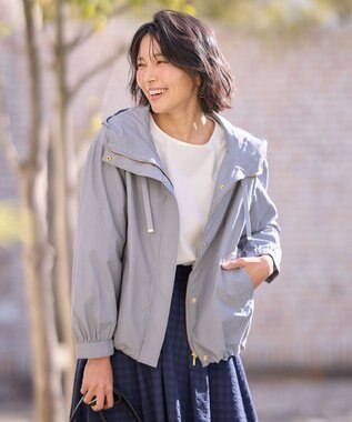 ANY 【撥水/UVカット/手洗い可】ラク映え撥水マウンパ ブルーグレー