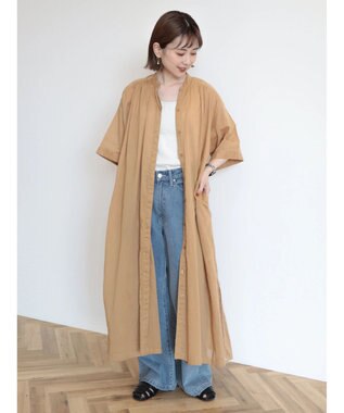 AMERICAN HOLIC ふんわりインドボイルロングワンピース Camel